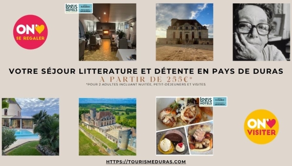 Un séjour littéraire et détente en Pays de Duras sur les traces de Marguerite Duras